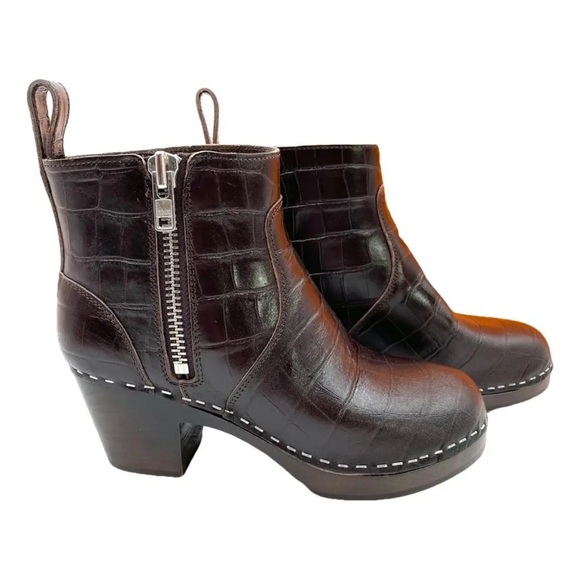 Swedish Hasbeens Shoes - Swedish Hasbeens Dark Brown Ankle Boots